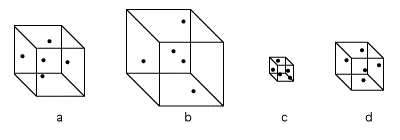 4 cubes