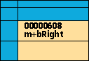 screen area m+bRight = 00000608