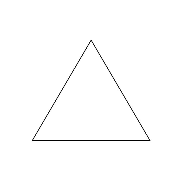 Triangle blanc