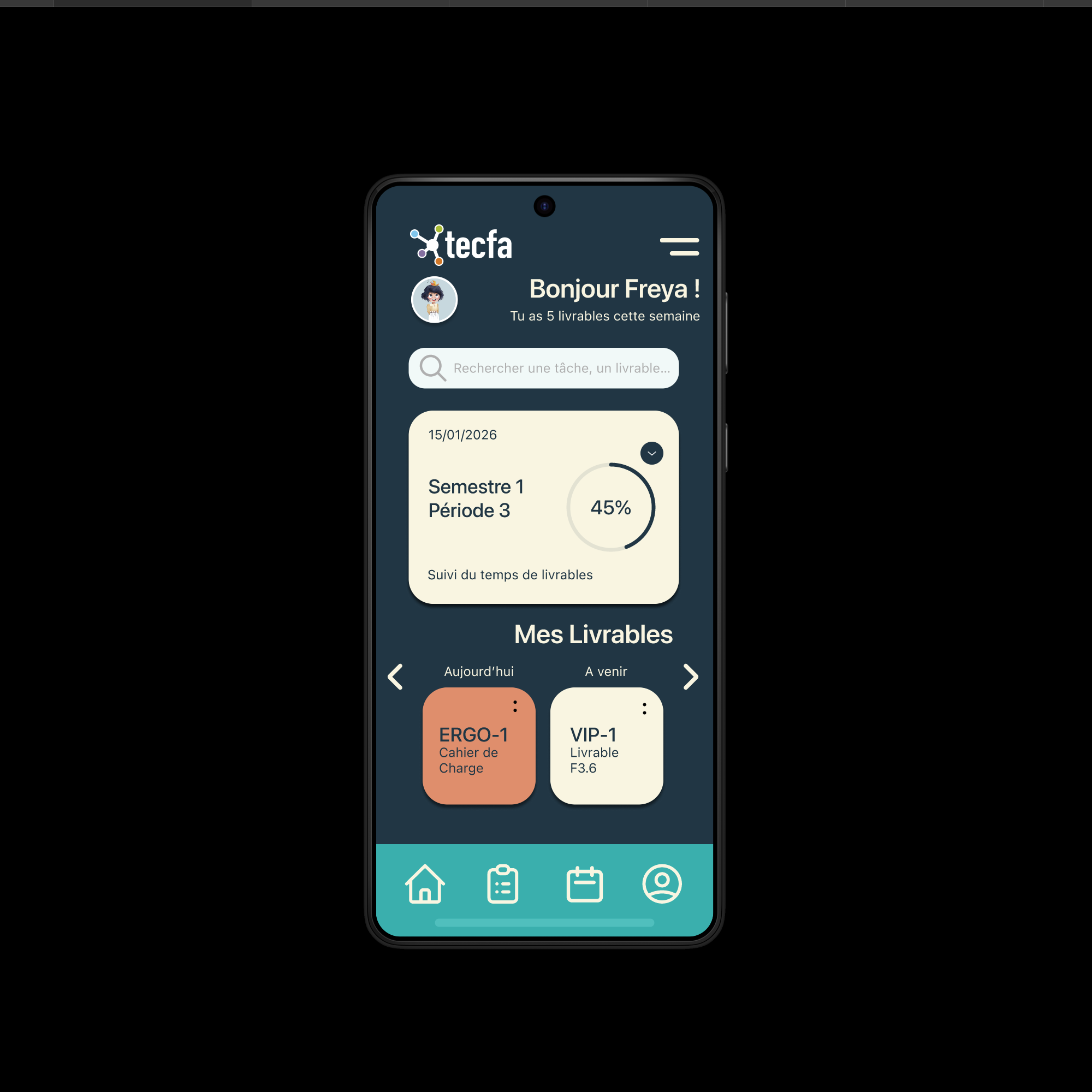 ERGO – maquette mobile Figma