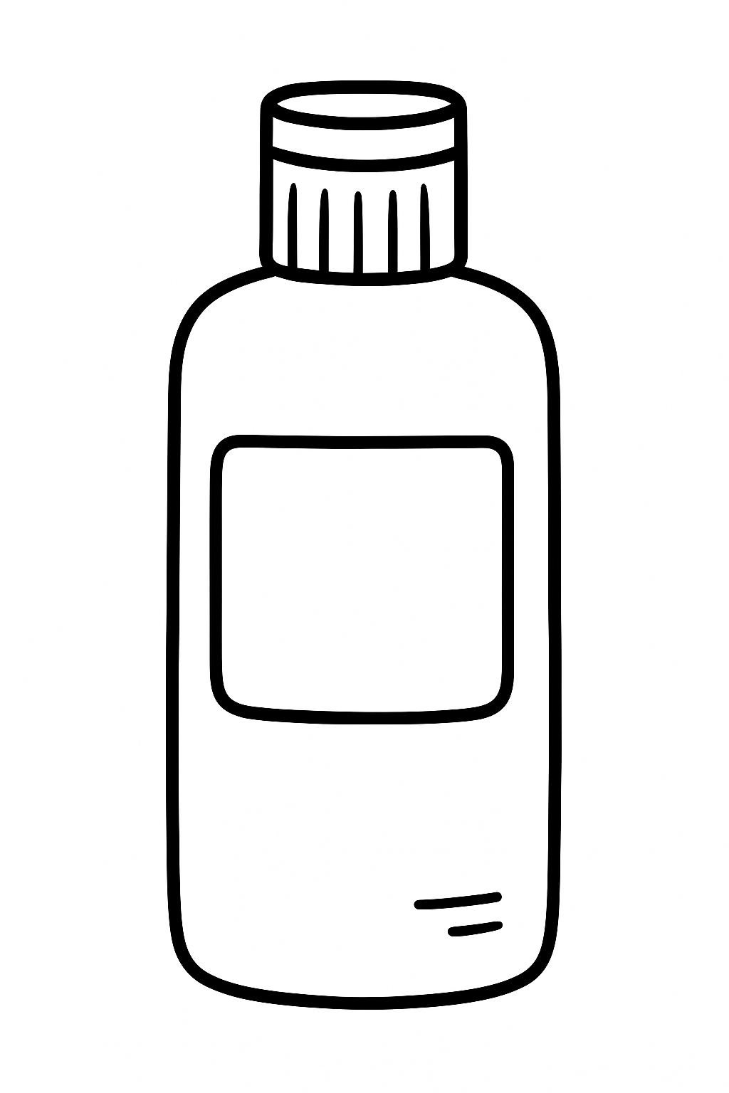 Lotion tonique noir et blanc