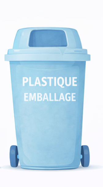 Poubelle plastique