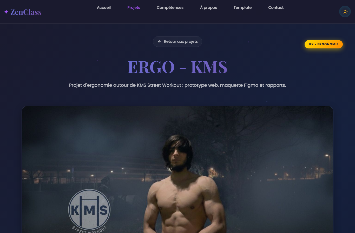 Prévisualisation du projet ERGO KMS