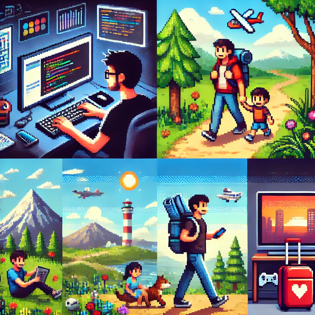 Image d'illustration des centres d'intérêts de Julien Ramirez avec un style Pixel Art