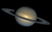 Image d'une tempête sur Saturne